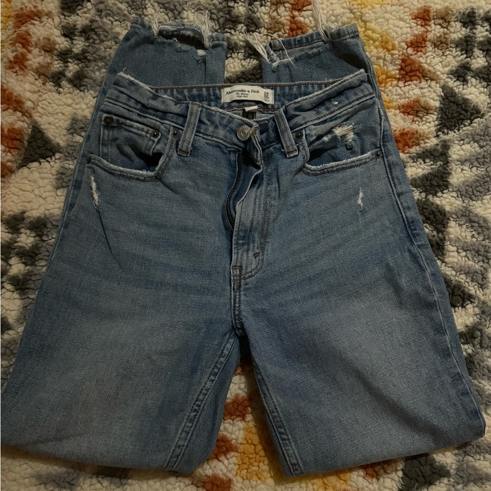 Abercrombie Medium Wash Curve Love Skinny Jean